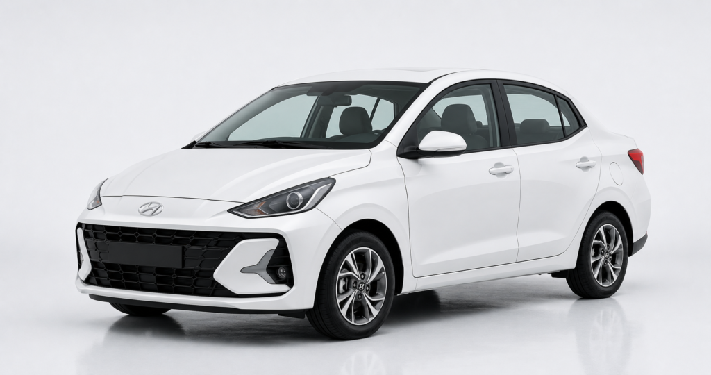 Hyundai Aura self-drive car for rent at Gavson Business Park, Ghansoli